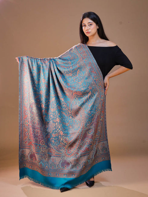 Women's Jamawar Wool Shawl